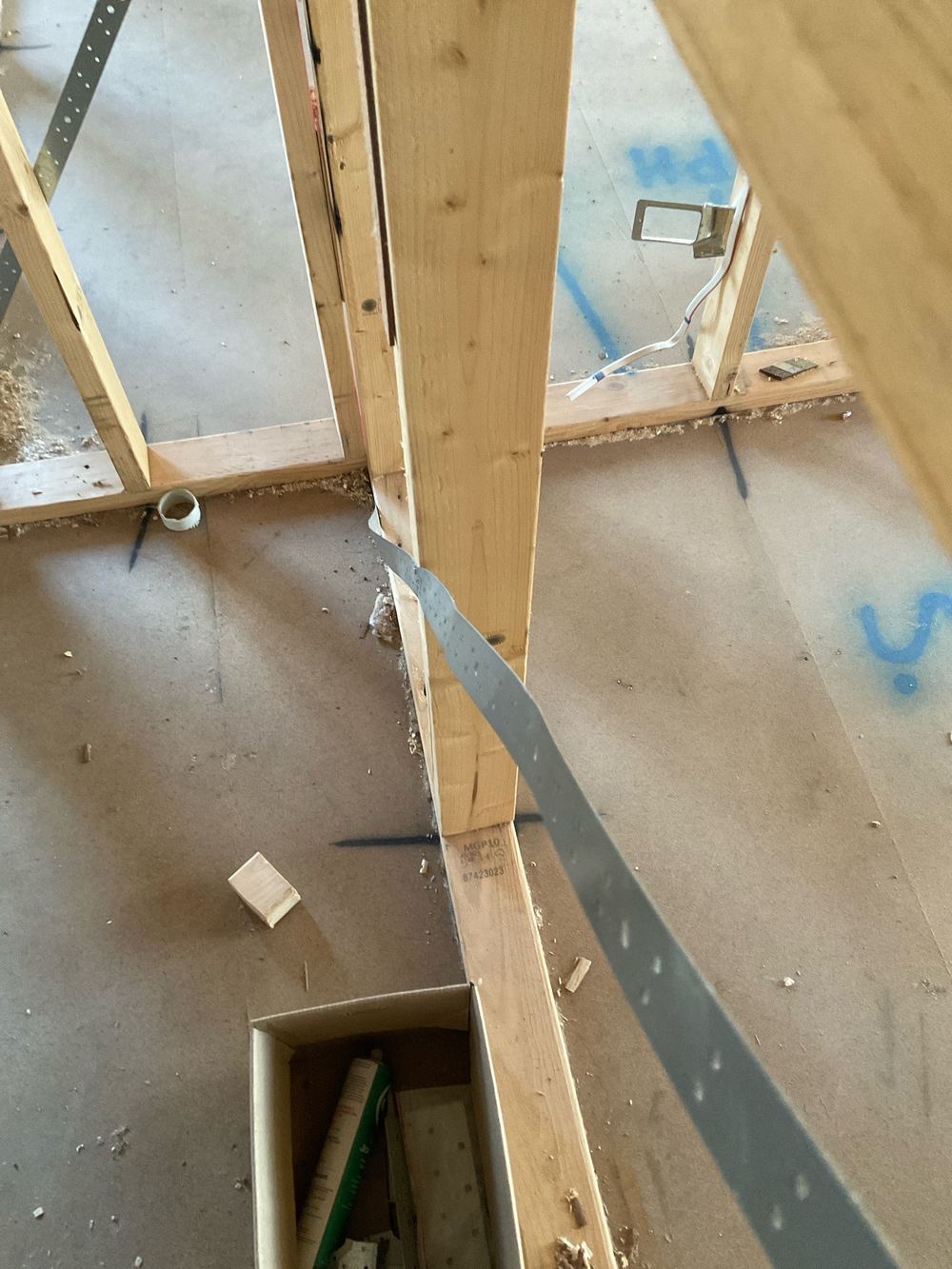 Wall bracing not tightened properly, so it is not doing its job, found during a lock-up inspection in Wollert
