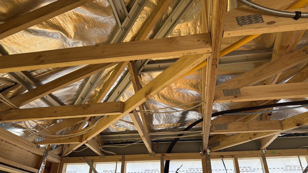 Wall and ceiling insulation not installed, and walls must be done before plastering, Wollert