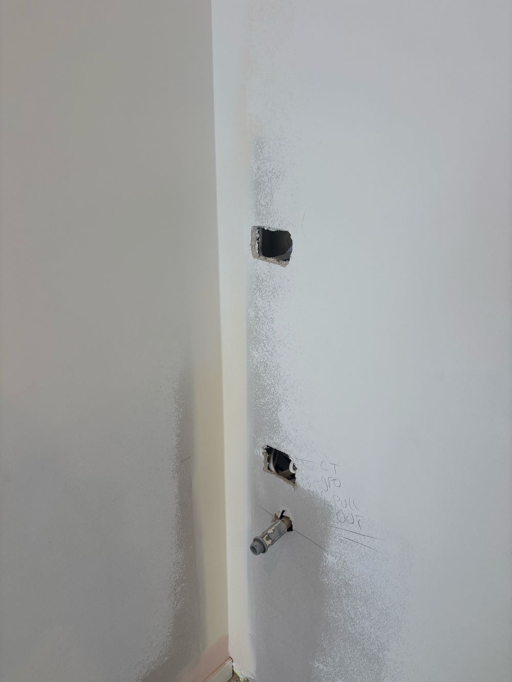 Kitchen service penetrations needing sealing and patching, Wollert