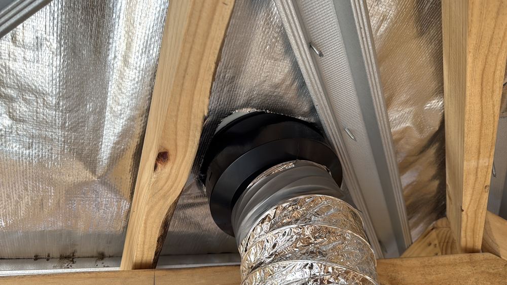 Sarking around the penetration needing sealing to stop water getting in, Wollert