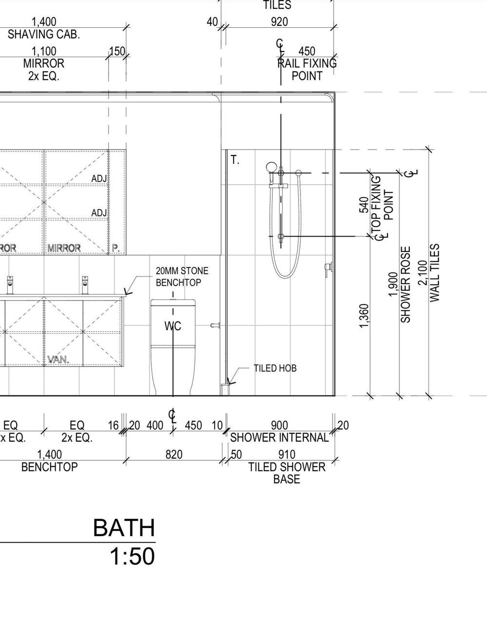 First floor shower areas not recessed into the floor framing, Wollert