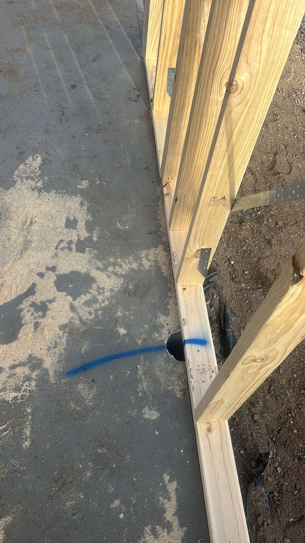 Toilet pan connection not centred, so the pan cannot sit where it should, found during a construction stage inspection in Wollert